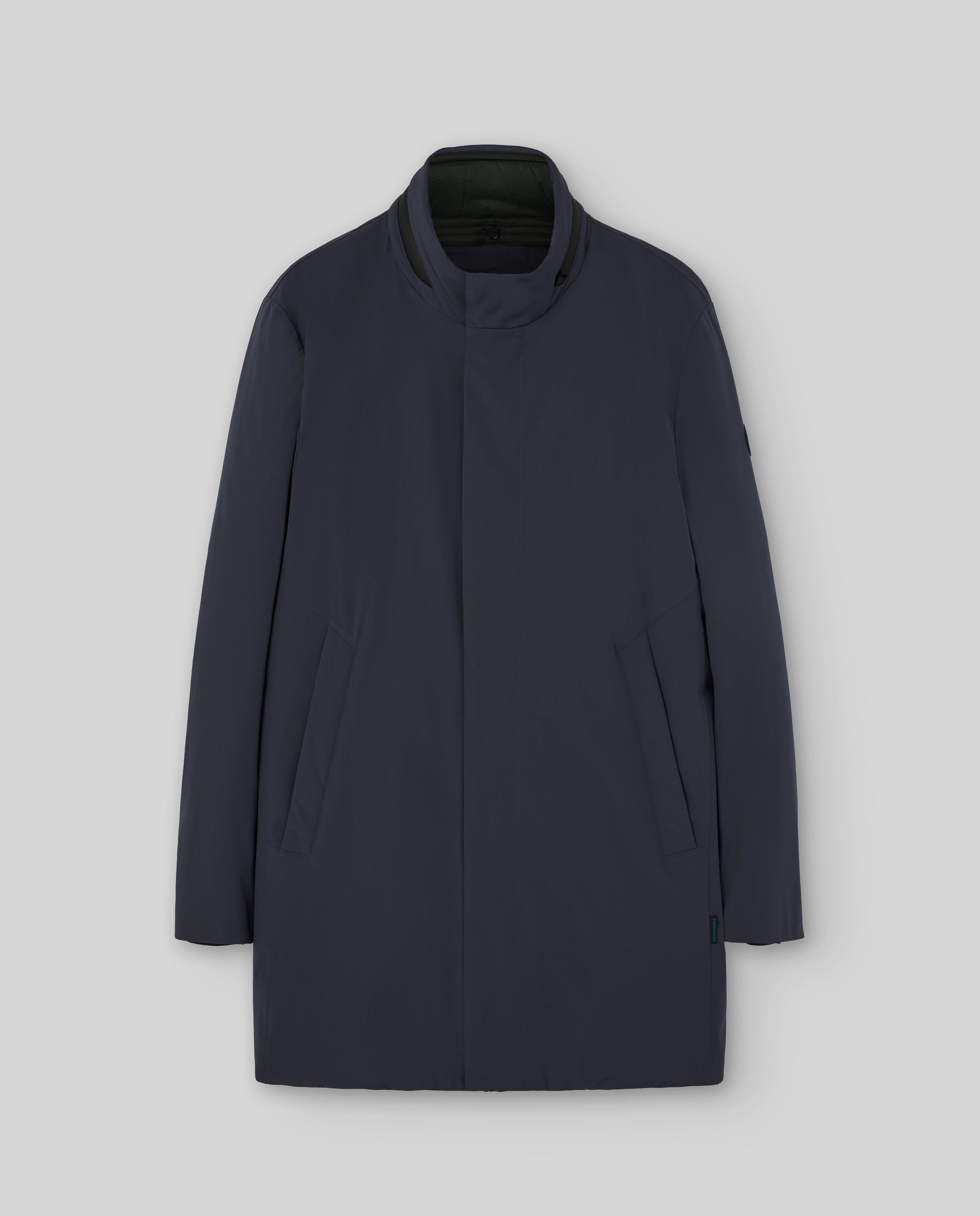 Deportiva invierno hombre cuello desmontable color marino plano delantero