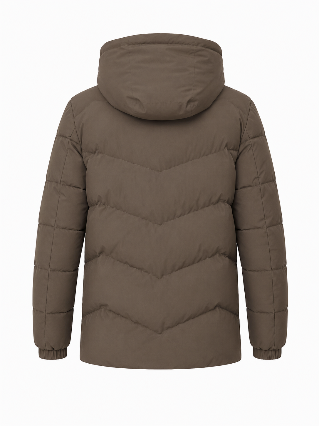 Parka hombre acolchada espiga color verde, espalda